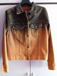 Vintage narančasta traper jakna - s