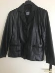 Zenska crna kozna jakna / sako Montego 42