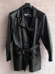 Ženska crna kožna jakna VERSAGE design / vel.40