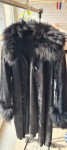 ženska krzmena bunda  - crna