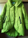 Žuto-zelena šuškava jakna s kapuljačom S/M