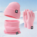 Moderan set od tri dijela: zimska kapa, šal i rukavice s logotipom NY