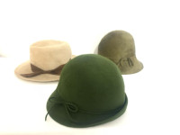 Set vintage vunenih ženskih šešira