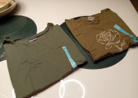 2 kom MASLINASTO ZELENE MAJICE VEL. L - NOVO - OBJE ZA 20 EUR