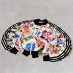 Adidas X FARM Rio Floral Rare Full Zip Track Bomber Jacket
