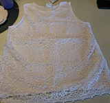 BIJELA ČIPKANA MAJICA u vel. M i vel. L - NOVO