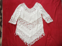 Bijela ljetna tunika (za plažu i sl.)