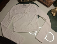 BIJELA MAJICA DUGI RUKAV U VEL. XS i M - NOVO