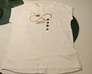 BIJELA MAJICA VEL. S/M - NOVO kratki rukav