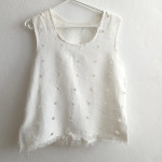 Bijeli top od lana 36 38