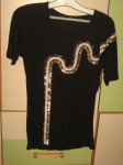 CRNA MAJICA S ŠLJOKICAMA VEL. 38-40