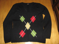 Crna majica na rombove, veličina 36