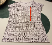 CRNO BIJELA MAJICA VEL. M - NOVO