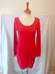 Duga crvena majica, tunika, vel. M