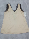 MAJICA - TOPIĆ OD SATENA I ČIPKE  VEL. UNI - NOVO S ETIKETOM