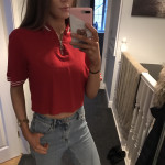 H&M zip crop majica vl.L