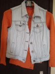 Jeans prsluk, majica , elastin + gratis