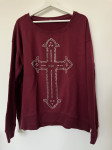 Bordo majica sa cirkonima vl.XL / RASPRODAJA