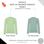 Majica ženska 2KOM  # French Terry - B&C BESPLATNA DOSTAVA