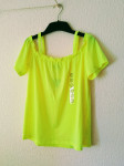 neon zuta majica/top s etiketom
