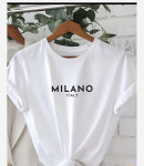 Pamučna majica MILANO ITALY – bijela, crna ili crvena