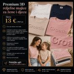 Premium 3D reljefna majica po narudžbi