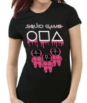 Squid Game ženska majica kratkih rukava # igra lignje majica u crnoj