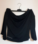 Ženska crna majica s natpiso Roberto Cavalli