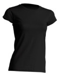 Ženska T-shirt majica kratki rukav crna, 150gr M,L,XL,XXL