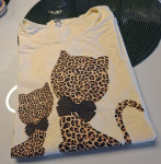 ŽUTA MAJICA S TIGRASTIM DETALJIMA VEL L