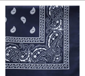 TAMNO PLAVA PAMUČNA MARAMA - NOVO