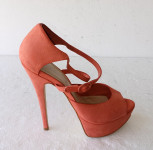 ALDO sandale na štiklu i prednji plato, prava koža/ vel. 41