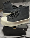 Converse Chuck Taylor All Star Modern Lift Platform Mono Suede Black