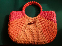 ljetna slamcata ženska torba torbica 4 kom, 35x30 cm,sve 7 eura/kom,Zg