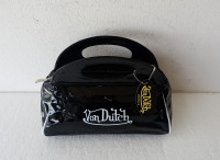 Crna lakirana torbica Von Dutch NOVA