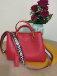 Emporio Armani Myea bag set - scarlett red/black i dark green/camel