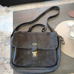 Kožna torba za spise, vintage (prava koža)