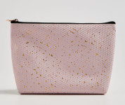 ROZA S ZLATNIM DETALJIMA KOZMETIČKA TORBICA