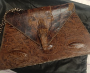 Torbica od krokodilske kože - Vintage baby croco