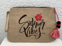 Summer vibes ručna / kozmetička torbica/RASPRODAJA