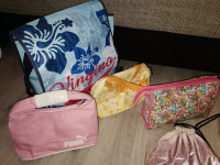 Ženske torbice za kozmetiku i Puna+platnene pokl., 5 eura, Zg