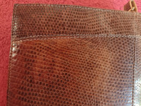 Zmija torbica 17x25 smeđa