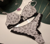 SIVI PAMUČNI KOMPLET GRUDNJAK 75 B  I GAĆICE - NOVO