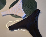 CRNI I BIJELI DONJI DIO KUPAĆEG KOSTIMA vel. M - NOVO