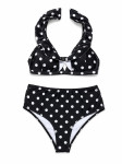 Kupaći - Crni bikini s bijelim točkicama - veličina 36, 38, 40, 42