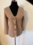 Bež blejzer / vestica s efektom sakoa M/L