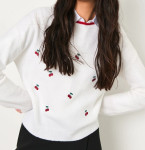 PULOVER NA TREŠNJE vel.40 - NOVO S ETIKETOM