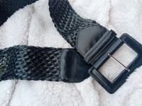 Crni široki remen 95 cm -  NOVO
