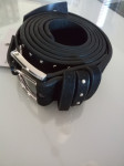 CRNI PLIŠANI - BARŠUNASTI REMEN vel. 110 NOVO S ETIKETOM