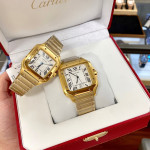 Cartier Santos de Cartier zlatni unisex sat s automatskim mehanizmom